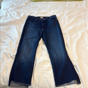 MOTHER Denim Size 30 Hustler Ankle Fray